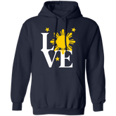 Love with Yellow Sun and Stars Unisex Pullover Hoodie